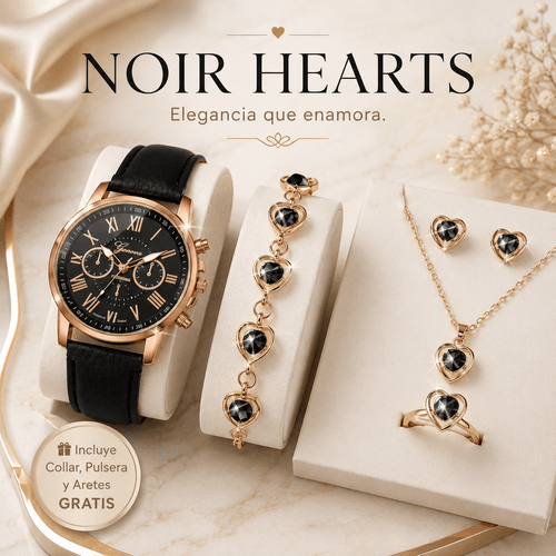 Reloj Elegance™ | Incluye Pulsera, Collar y Aretes de Regalo