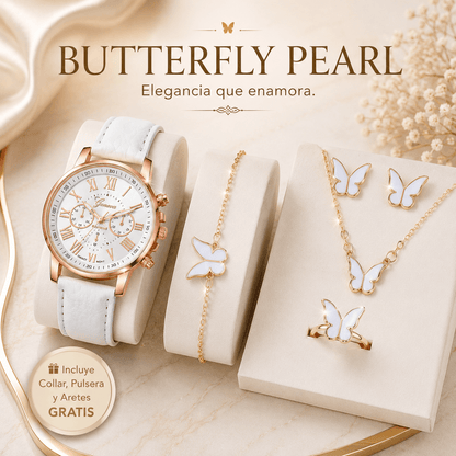 Reloj Elegance™ | Incluye Pulsera, Collar y Aretes de Regalo